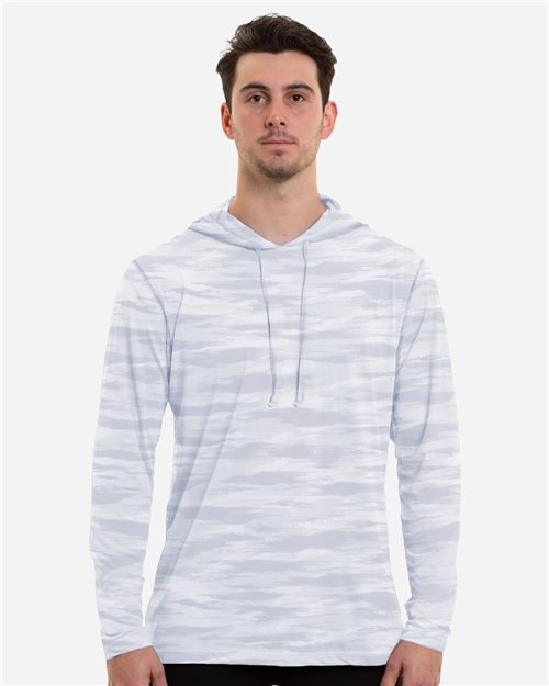 Men's Low Pro Tech Camo Hooded Long Sleeve T-Shirt